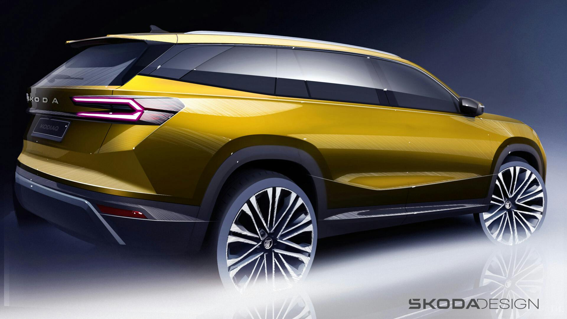 Škoda Auto odhaľuje skice dizajnu exteriéru nového modelu Kodiaq