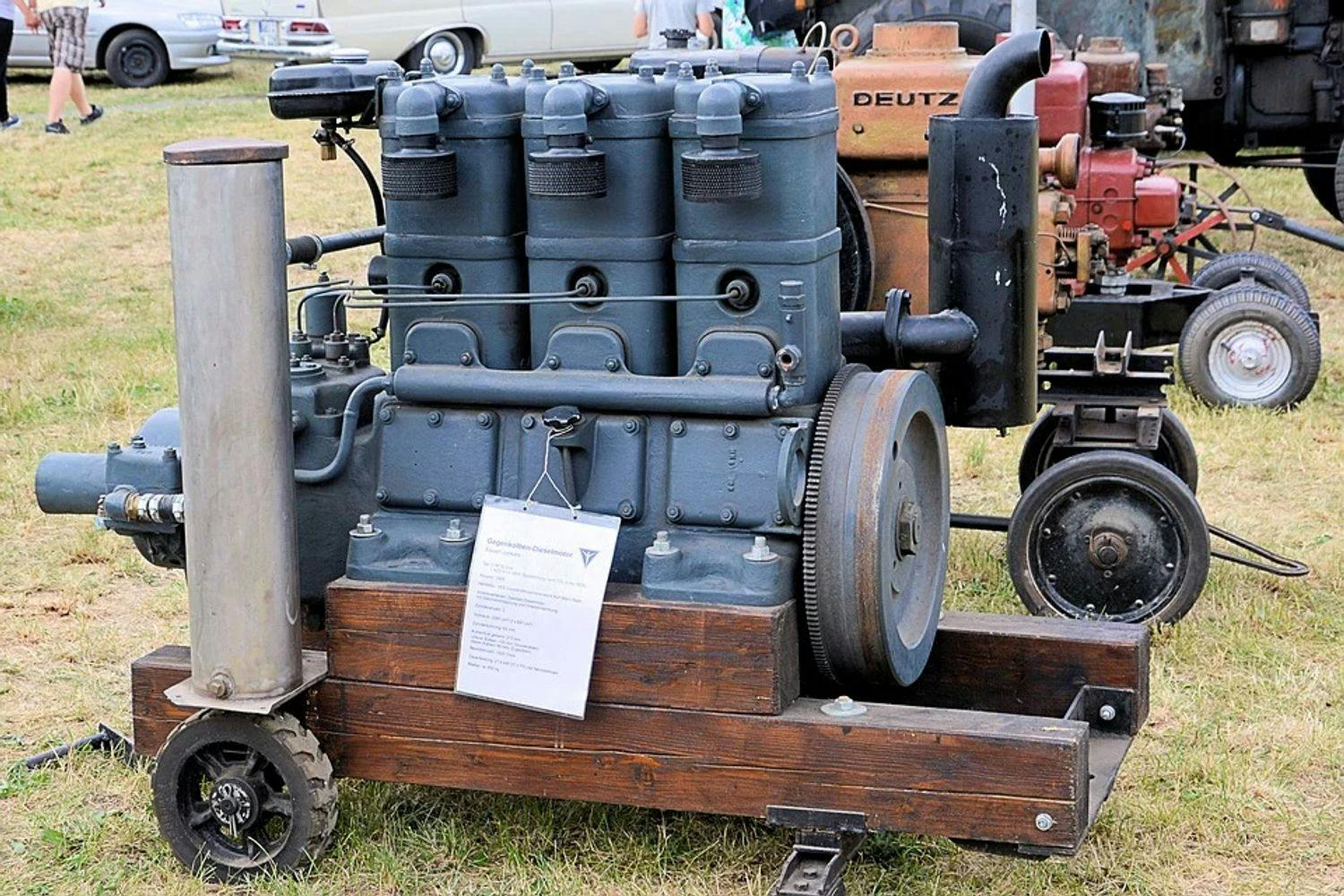 Starý motor, vznetový pohon