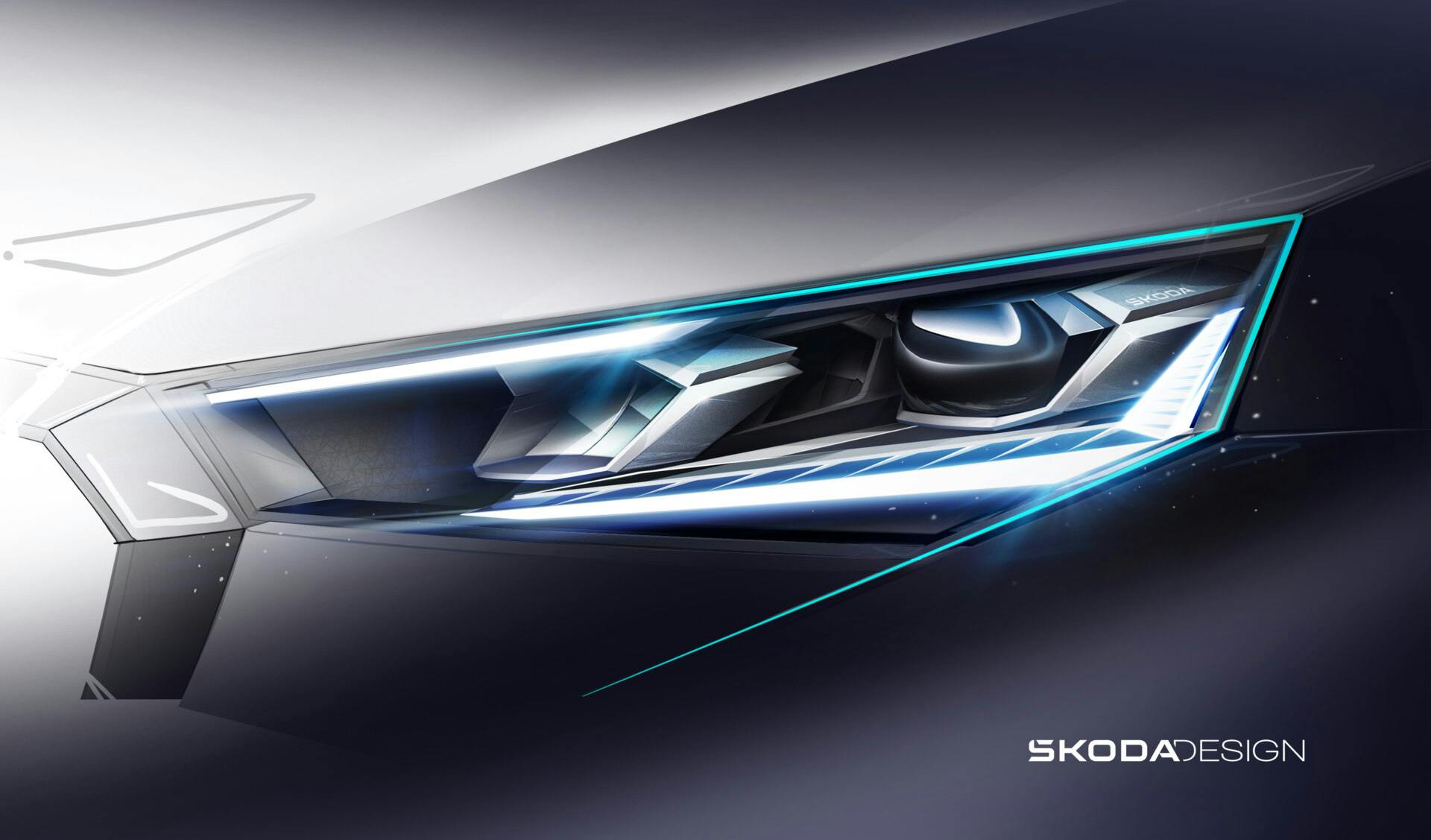 Nové skice odhaľujú dizajnové detaily modelov Škoda Scala a Kamiq