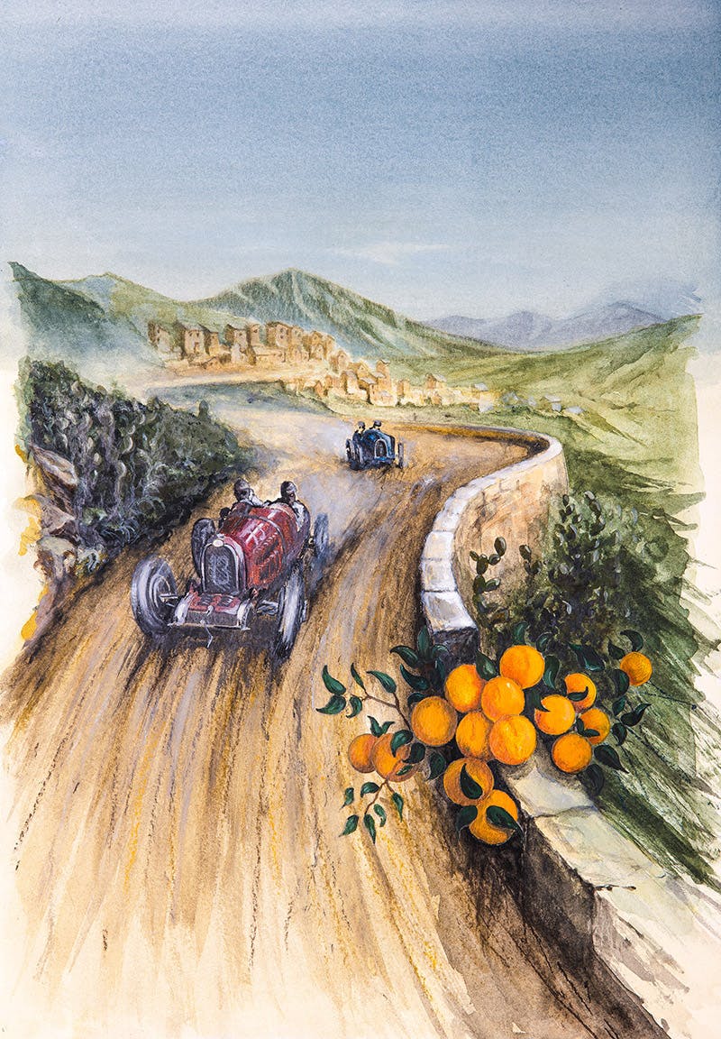 Targa Florio ilustrácie